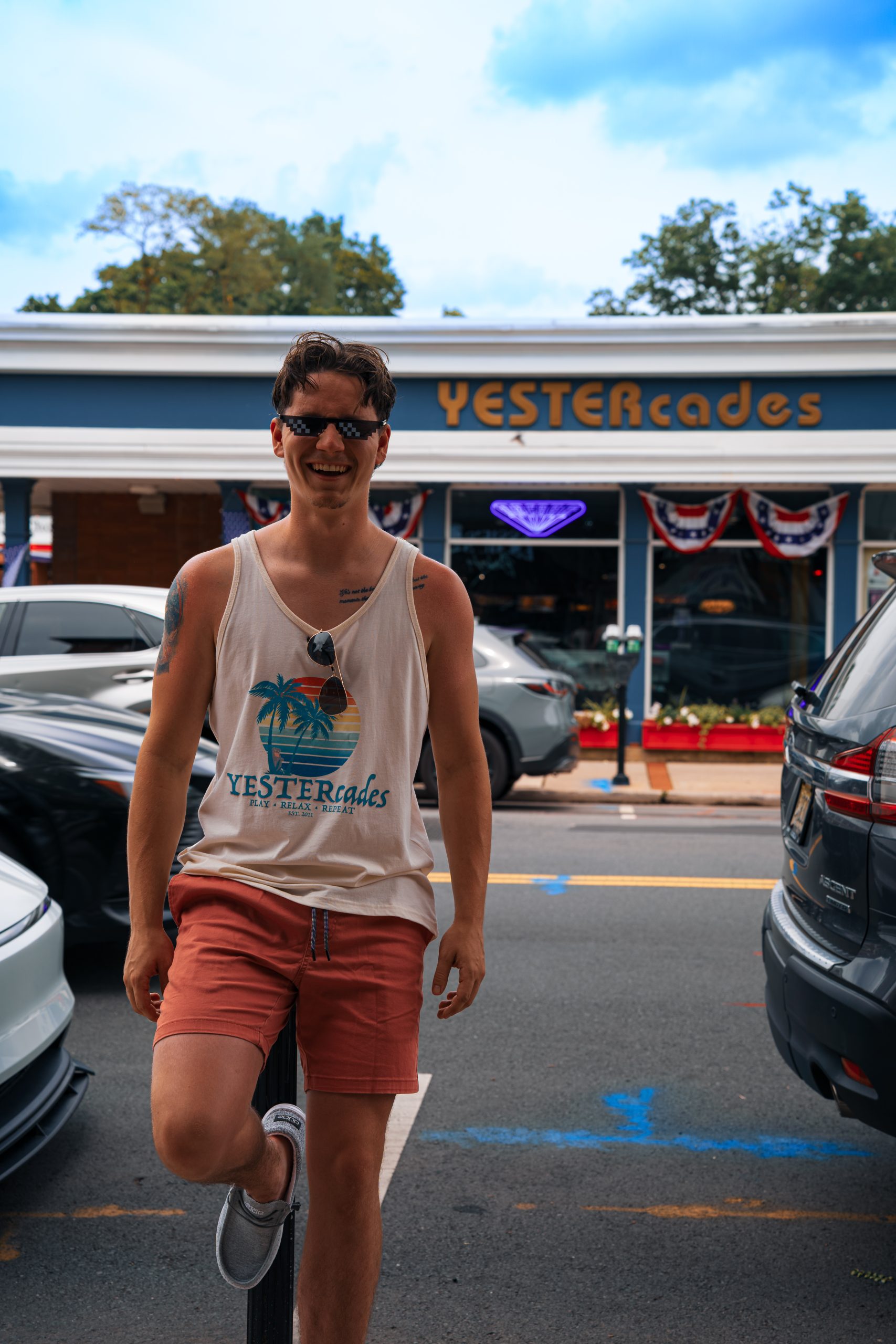 YESTERcades Retro Vacation Tank