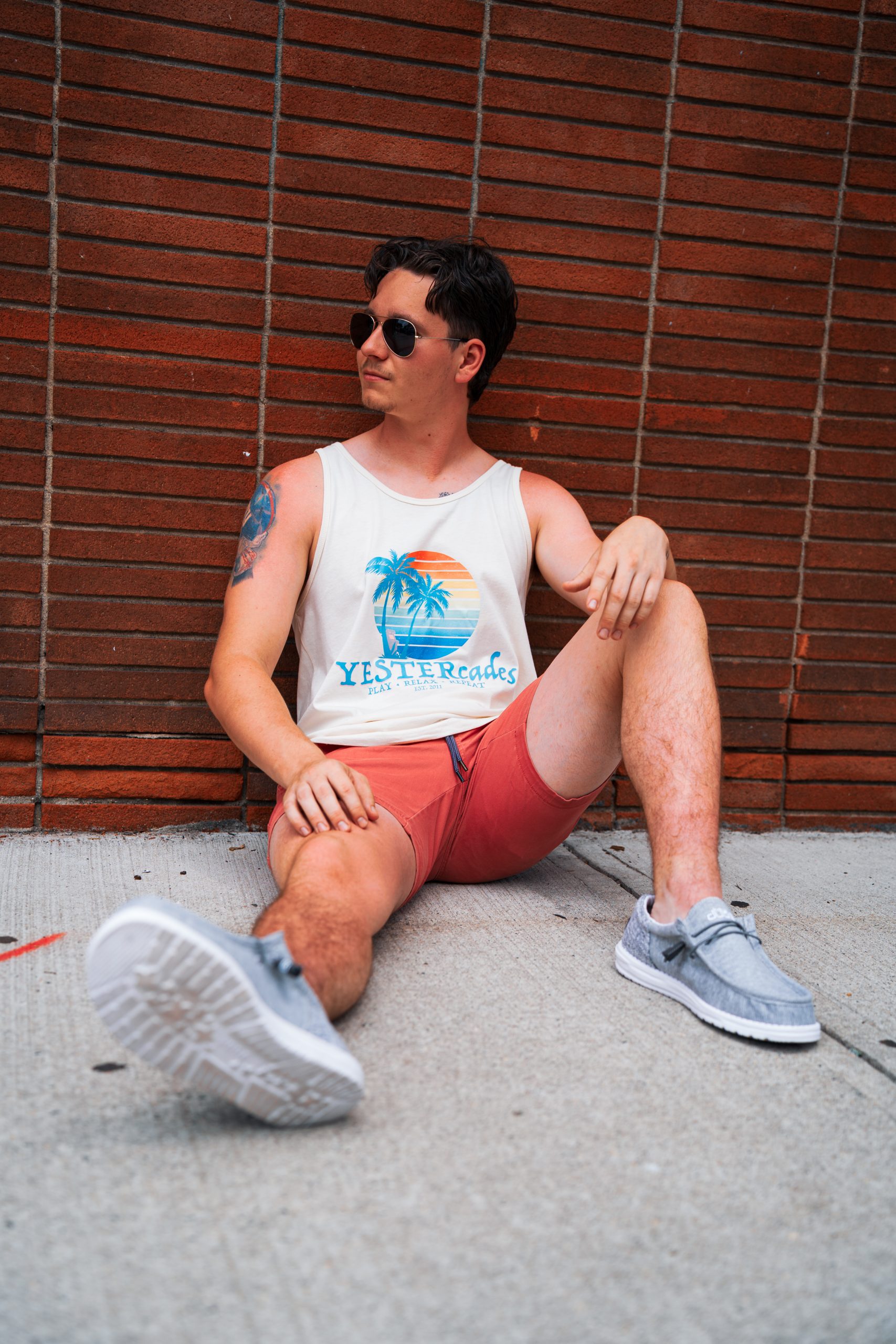 YESTERcades Retro Vacation Tank
