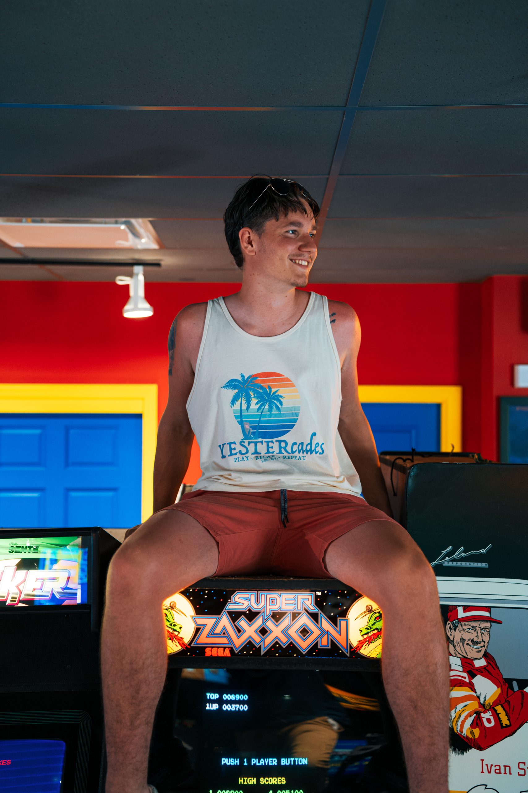 YESTERcades Retro Vacation Tank