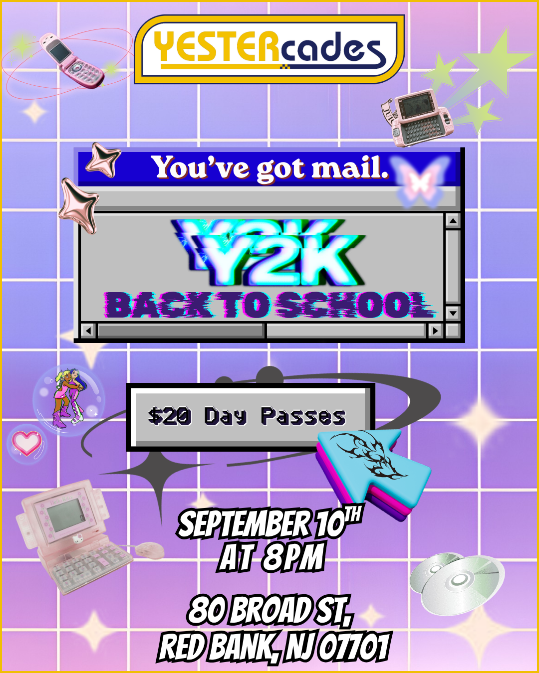 y2k Back to School Event at YESTERcades of Red Bank