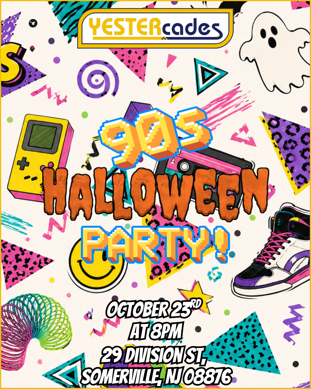 YESTERcades 90's Halloween Party at YESTERcades of Somerville